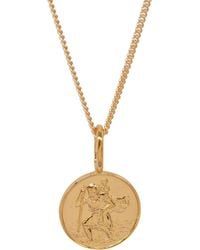 Katie Mullally - St Christopher Necklace - Lyst