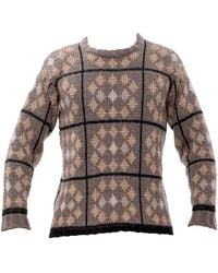 Maison Bogomil - Round Neck Sweater With Geometric Pattern - Lyst