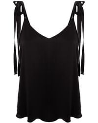 IZABELA MANDOIU - Silk Top With Adjustable Straps - Lyst