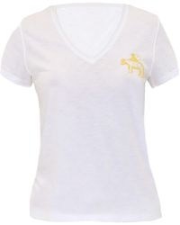 Tiger and the Monkey - Signature Cotton Slub V Neck Tee Shirt Logo - Lyst