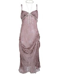 Natalia Petruch - Soleil Silk Devore Dress - Lyst