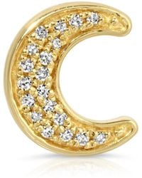 Maya Brenner - Pavé Charm Stud - Lyst
