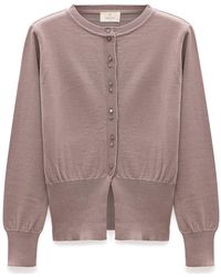 Peraluna - Ripley Steel Knit Cardigan - Lyst