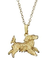 Simon Kemp Jewellers - Sterling Silver 18K Gold Spaniel Pendant - Lyst