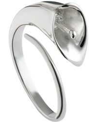 Lily Charmed - Sterling Lily Flower Open Ring - Lyst