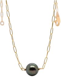 Lori Kaplan Design - Single Tahitian Pearl Choker - Lyst