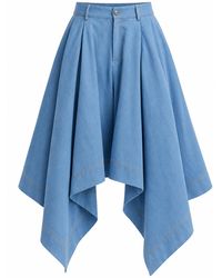 Ofuure - Light Denim Sabina Handkerchief Skirt - Lyst