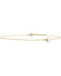 Lee Renee - Swallow Choker Necklace Gold Vermeil - Lyst