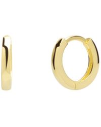 Spero London - Edgy Geometric Sterling Hoop Earrings - Lyst