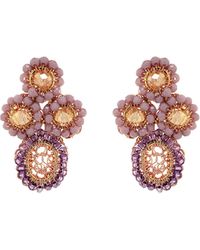 Lavish by Tricia Milaneze - Breeze Mix Tyche Post Handmade Crochet Earrings - Lyst