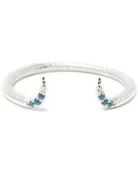 NASI SILVER - Adjustable Fishtail Ring- Topaz - Lyst
