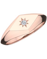 Undefined Jewelry - 14k Gold & Diamond Starbust Ring - Lyst