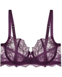 Journelle - Anais Low Balconette Bra Violette - Lyst