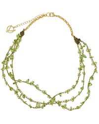 Lavish by Tricia Milaneze - Jade Green Rocks Mini Strings Handmade Crochet Necklace - Lyst