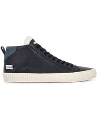 Springa | Unique Vulcanized Sneakers Italian Handmade - Wavy Leather High Top Sneakers - Lyst