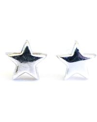 Lime Tree Design - Mini Star Stud Earrings - Lyst