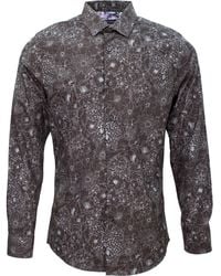lords of harlech - Nigel Outline Floral Shirt - Lyst