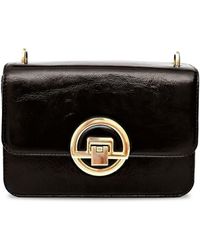 Apatchy London - The Tilly Chocolate Crinkle Patent Leather Bag - Lyst