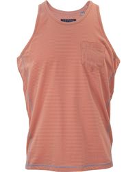 lords of harlech - Tristan Tank Coral & Stripe - Lyst