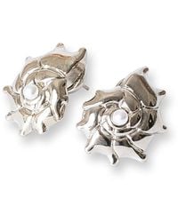 Classicharms - Leah Shell Stud Earrings - Lyst