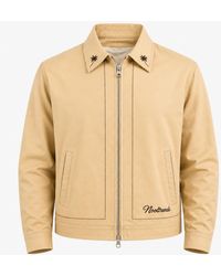 Nooltrends - Neutrals Latte Palmeraie Embroidered Jacket - Lyst