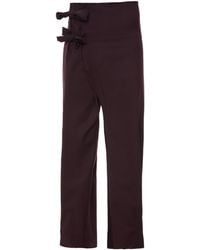 MOE - Plum Wool Pants - Lyst