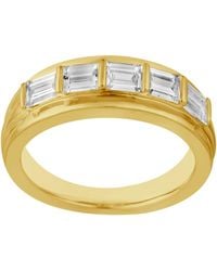 Artisan - 14K Emerald Cut Diamond Half Eternity Band Ring - Lyst