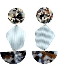 CLOSET REHAB - Neutrals Pendulum Drop Earrings - Lyst