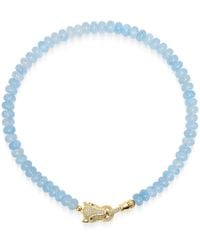 Nialaya - Chalcedony Choker With Panther Head - Lyst