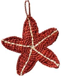 Zanatany Concepts - Starfish Raffia Keyring - Lyst