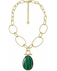 Rare Matters Jewelry - Luxe Malachite Pendant Necklace - Lyst