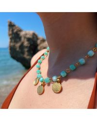By Virgo - Aqua Dream Aquamarine Gemstone Necklace - Lyst