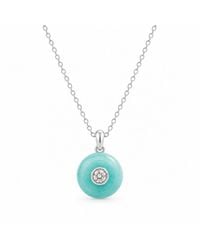 Lily Flo Jewellery - Jade And Diamond Pendant Necklace - Lyst