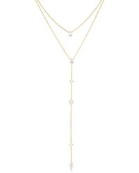 SET & STONES - Layered Lariat Necklace - Lyst