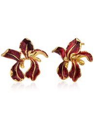 Milou Jewelry - Fleur De Lis Earrings - Lyst