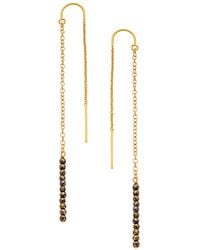 Heather Hawkins Jewelry - Extra Tiny Gemstone Threader Earrings - Lyst
