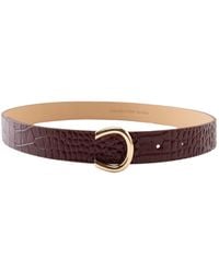 Colección Tansu - Anthea Leather Belt Bordeaux - Lyst