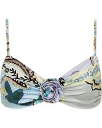 Montce - St. Barths Floral Devin Rosa Bikini Top - Lyst