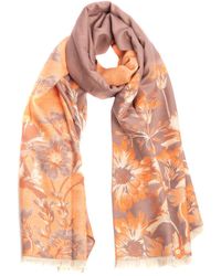 Saachi - Reversible Floral Oversized Scarf - Lyst
