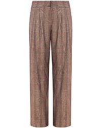Mandragora - Straight Checked Trousers Gante - Lyst
