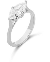 SHYMI - Sideways Marquis Shape Cocktail Ring - Lyst