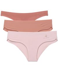 Smart and Joy - Rose Velvet Petal Pack Of Three Seamless Fine & Comfortable Panties - Lyst