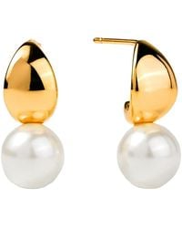 Zynnia Collective - Dew Pearl Drop Earrings - Lyst