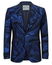 Ron Tomson - Cascading Peak Lapel Tuxedo Jacket - Lyst