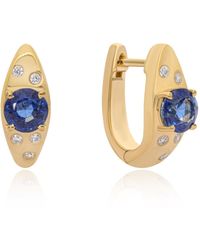 The Jewelz - Haze Sterling Huggies - Lyst