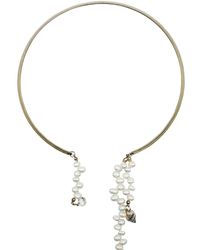 Babaloo - Pearl Cluster Open Choker - Lyst