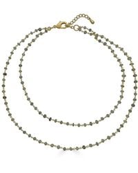 Loni Paul Jewelry - Two Strand Delicate Moonstone Necklace - Lyst