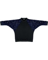 By Noa Rawitz - Oversized Raglan Sleeve Sequins Sweater - Lyst