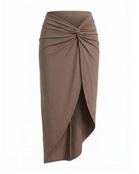 Veroni Swim - Neutrals Gaia Sarong Skirt - Lyst