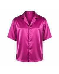 Hustle - Flying Dragon Satin-Shirt - Lyst